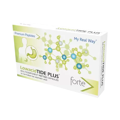 LowacidTIDE PLUS пептиды при низкой кислотности, для профилактики рефлюкса, атрофического гастрита loading=